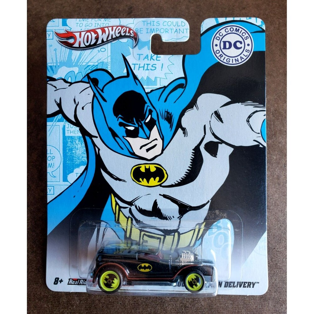 2011 Hot Wheel DOUBLE DEMON DELIVERY Black NOSTALGIA DC COMICS ZAMAC BATMAN Dish